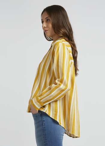 Yellow Stripes Full Sleeve Shirt