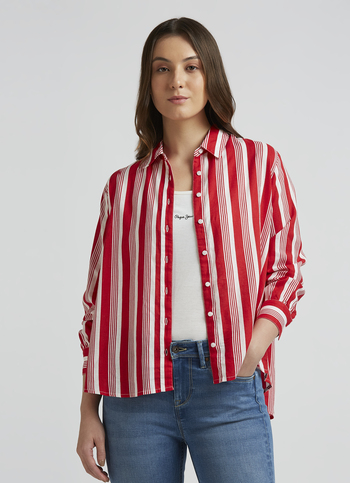 Red Stripes Full Sleeve Shirt