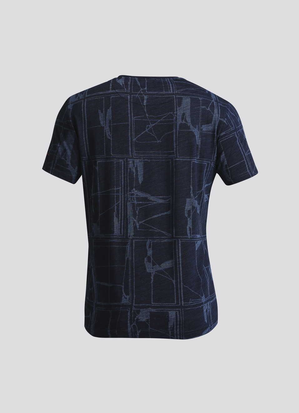 Blue Laser Print Short Sleeved T-shirt, , large image number 7