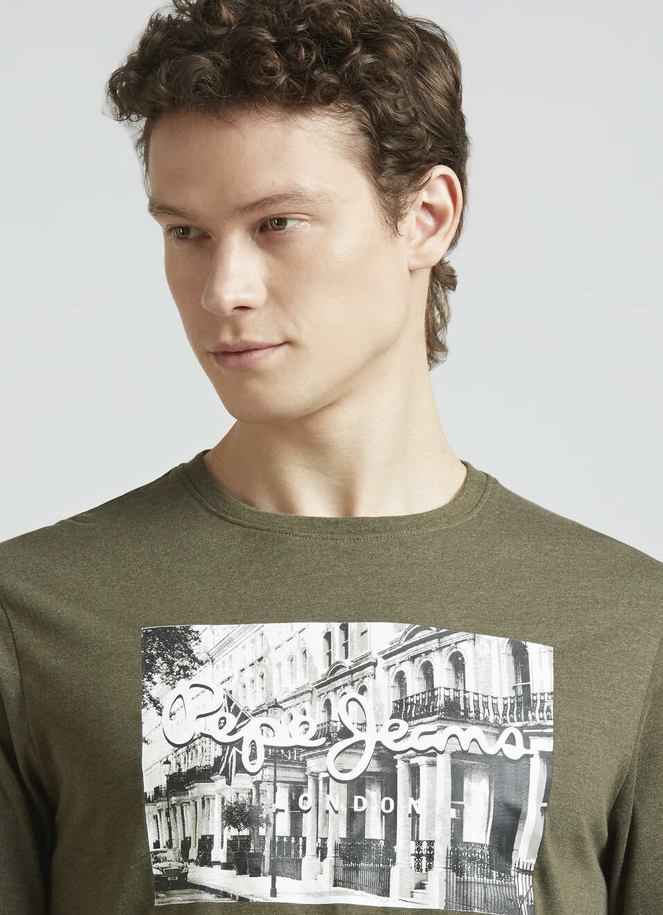 Green Graphic Print Full Sleeve T-shirt, , large image number 4