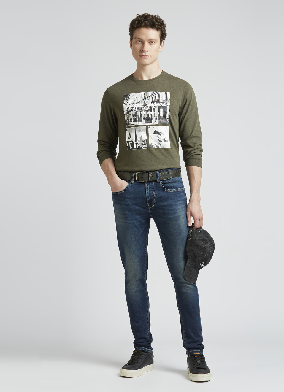 Green Graphic Print Full Sleeve T-shirt, , large image number 5