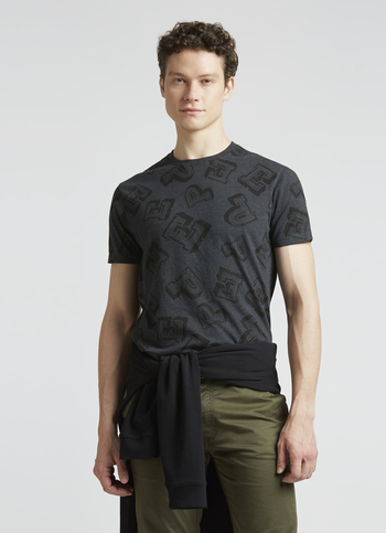 Grey Crew Neck Short Sleeve T-shirt