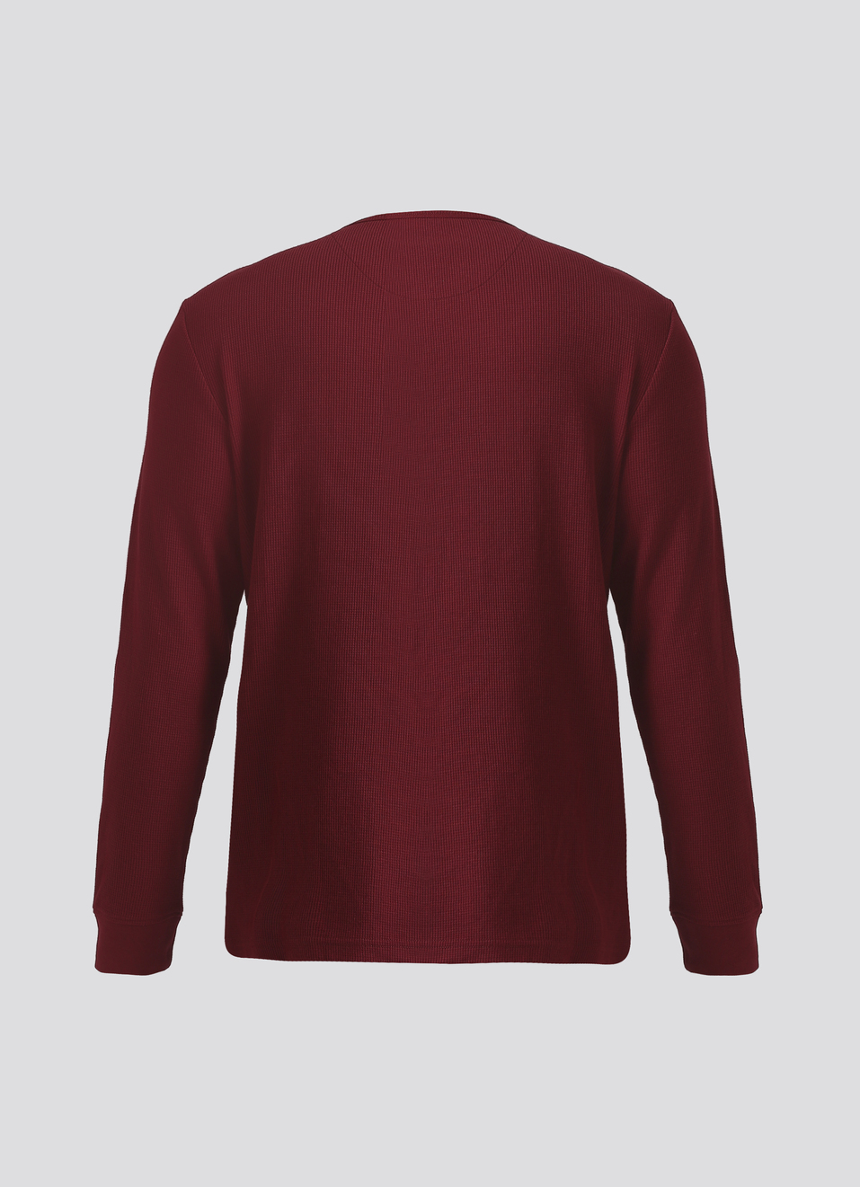 Burgundy Waffle Jersey Full Sleeve T-shirt, , large image number 7