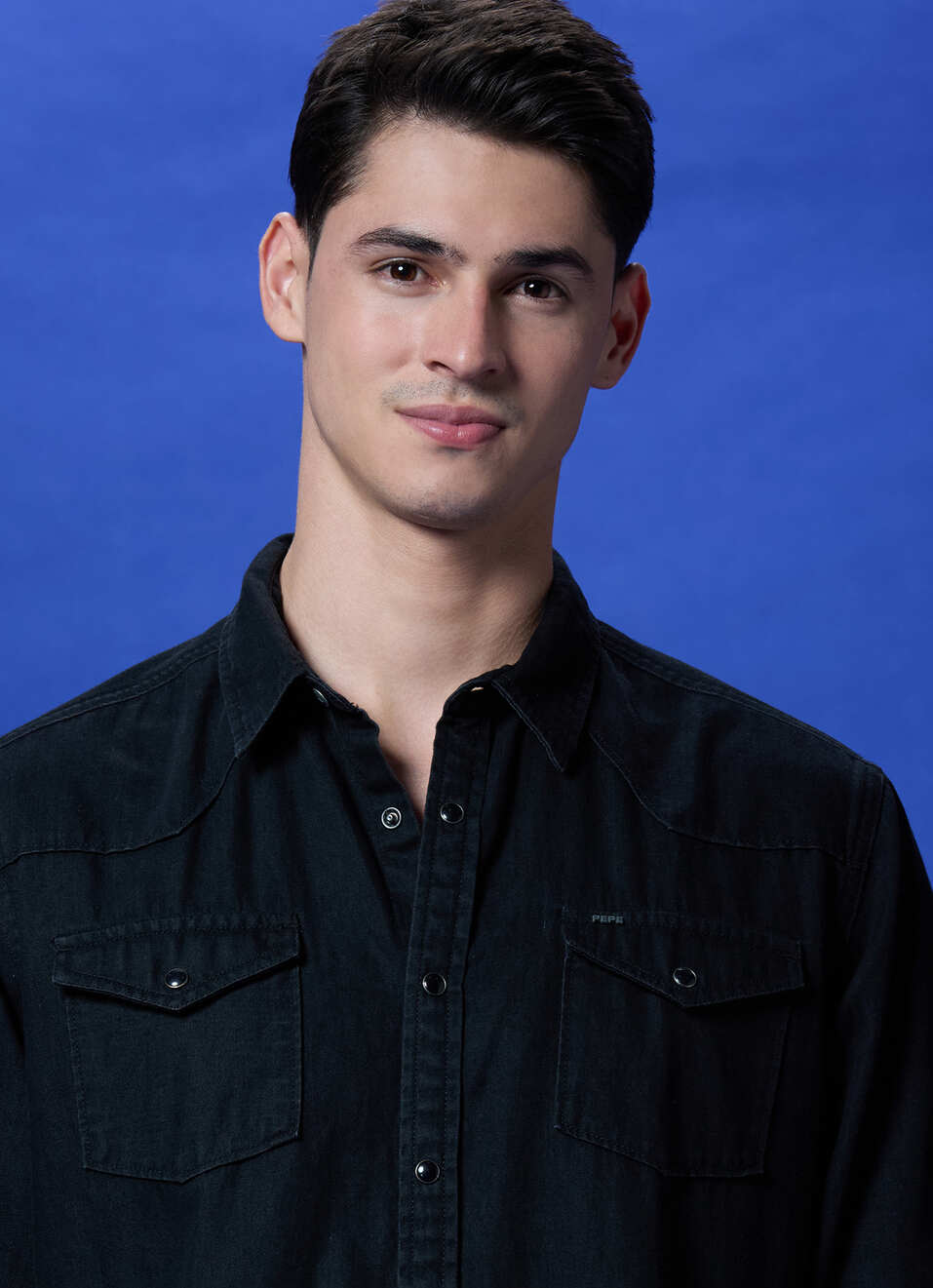 Black Twin Flap Pocket Full Sleeve Denim Shirt, , large image number 4