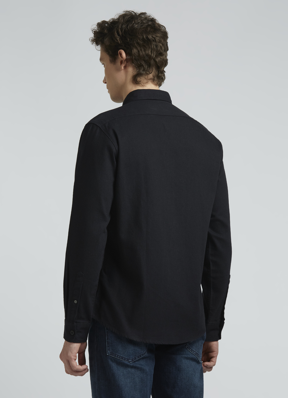 Double Pocket Black Full Sleeve Shirt, , large image number 2
