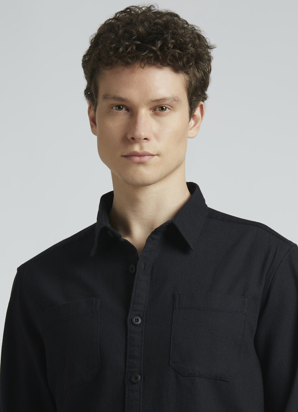 Double Pocket Black Full Sleeve Shirt, , large image number 4