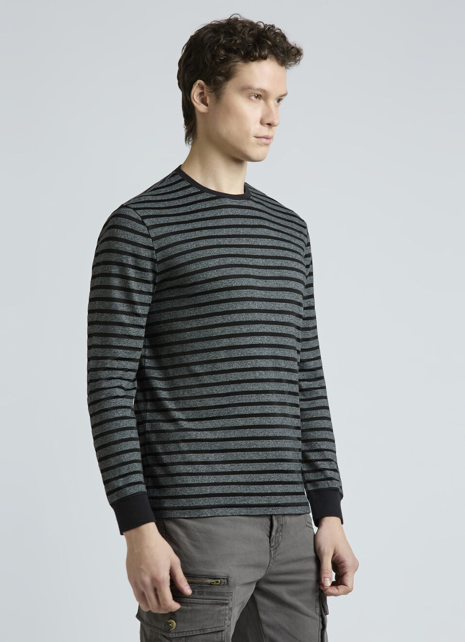 Black Stripes Full Sleeves T-shirt, , large image number 3