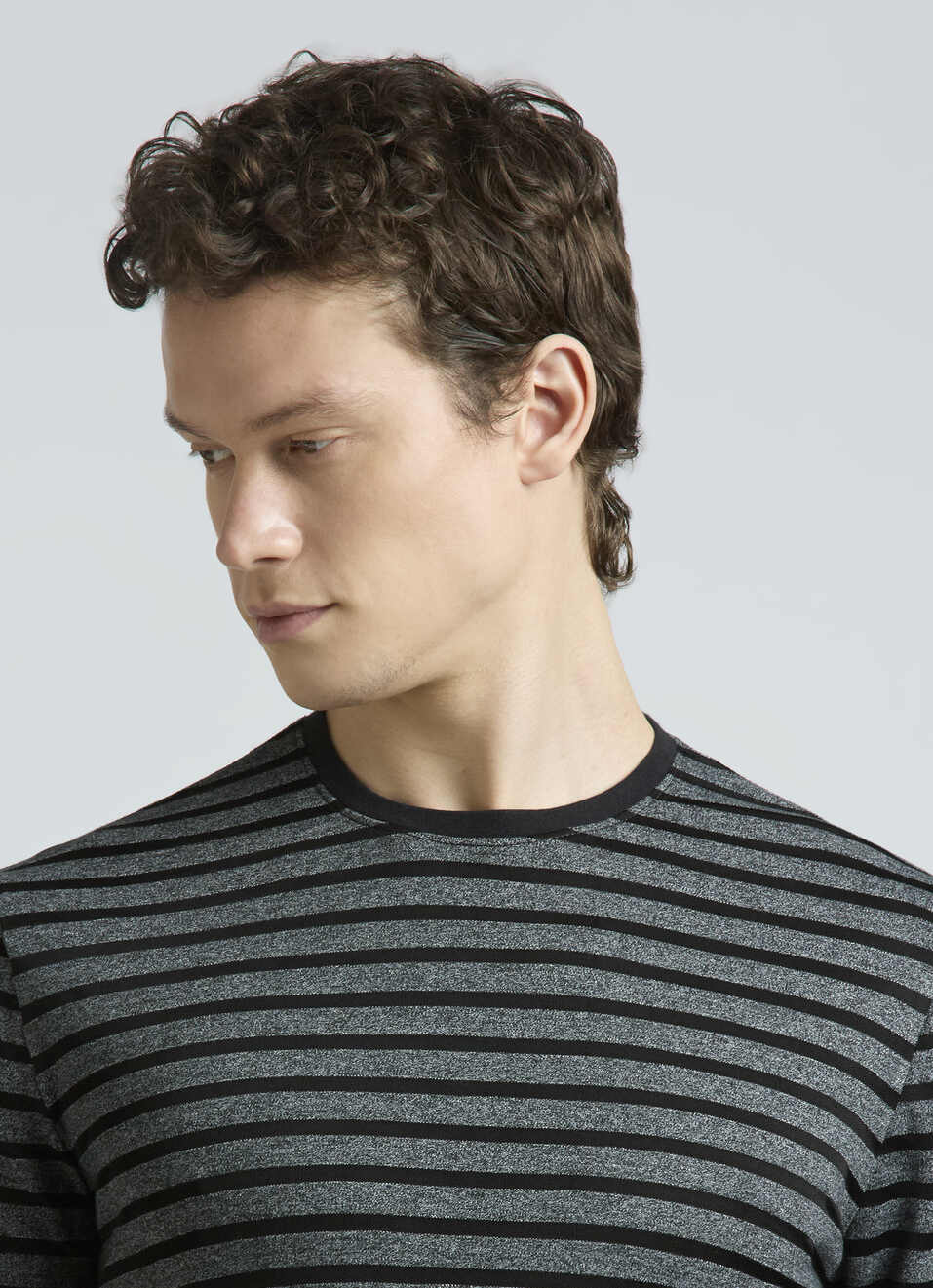 Black Stripes Full Sleeves T-shirt, , large image number 4