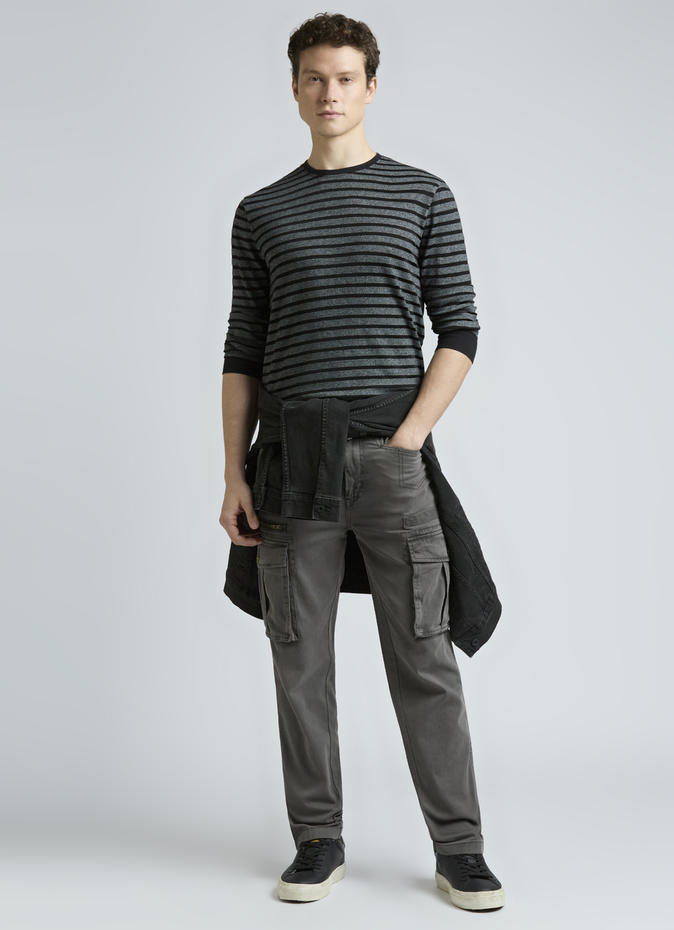 Black Stripes Full Sleeves T-shirt, , large image number 5