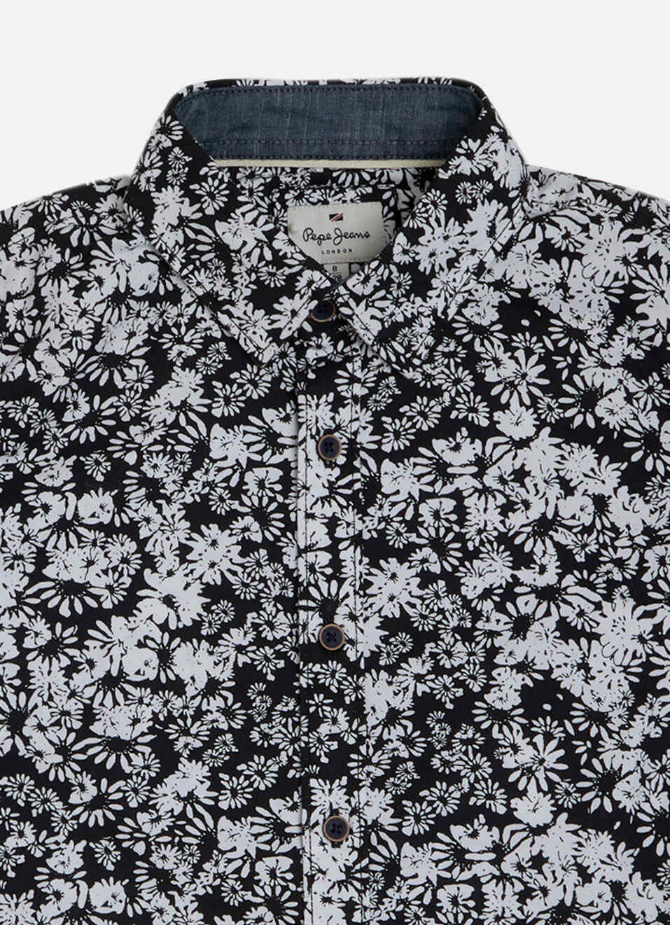 Boys Navy Printed Full Sleeve Shirt, , large image number 2