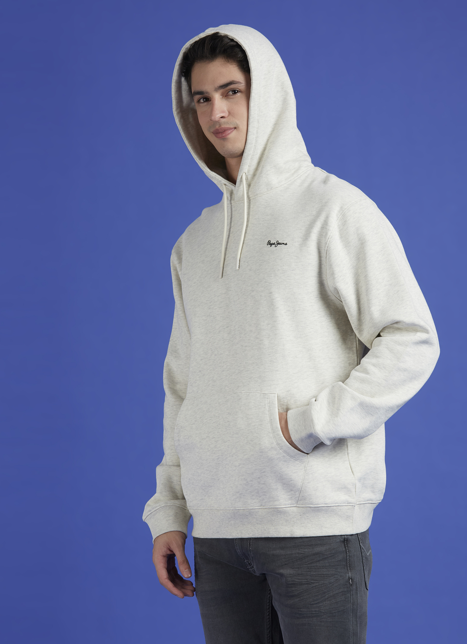 Ecru Back Print Print Full Sleeve Oversized Sweatshirt, , large image number 3