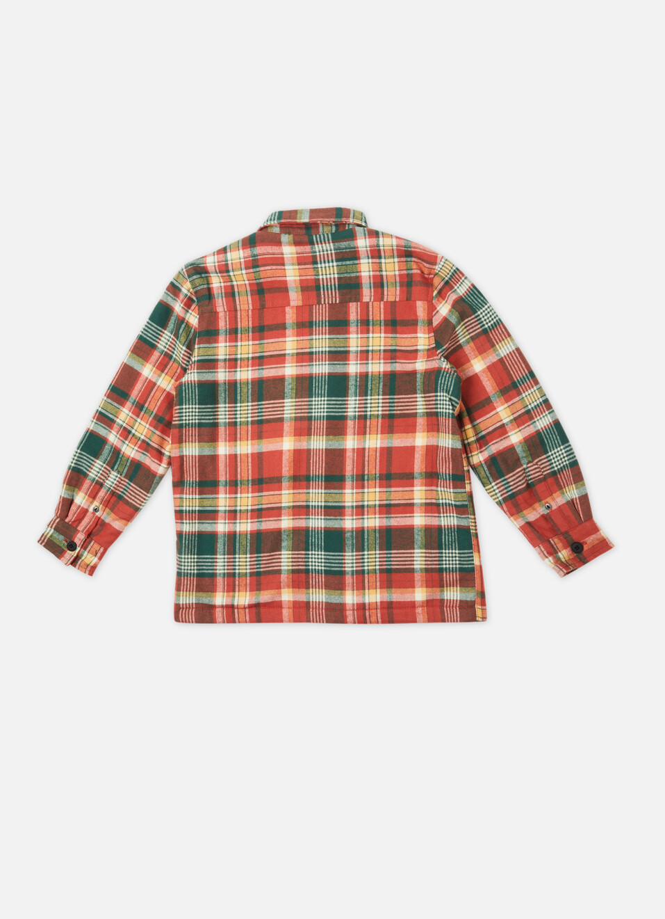 Boys Orange Check Full Sleeve Shirt, , large image number 1