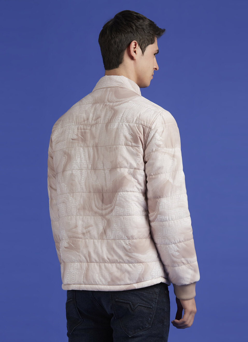 White Reversible Full Sleeve Puffer Jacket, , large image number 2
