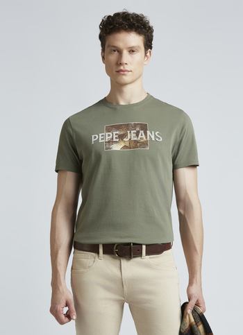 Green Graphic Print Short Sleeve T-shirt