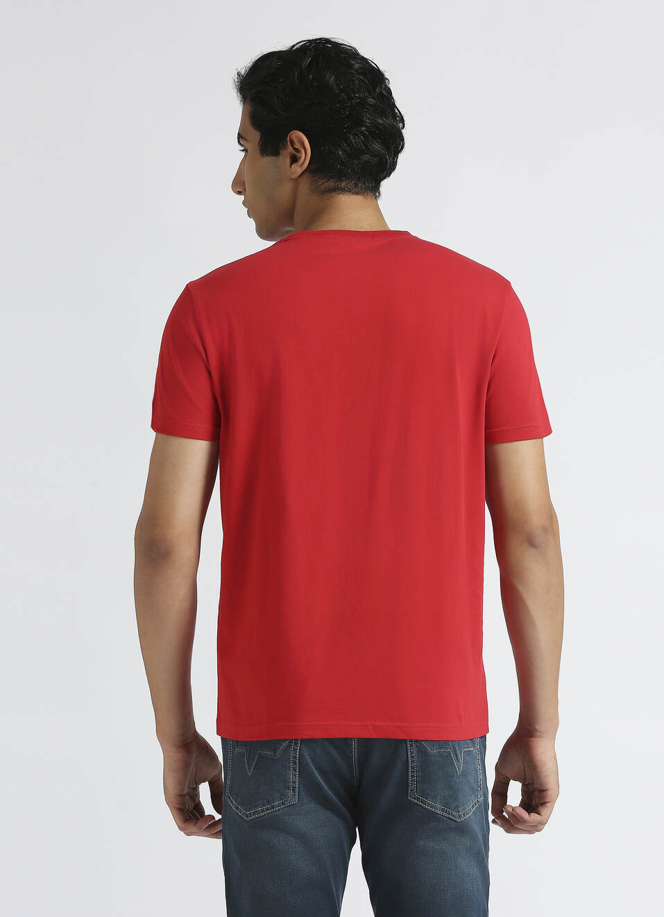 Red Graphic Print Short Sleeve T-shirt, , large image number 2