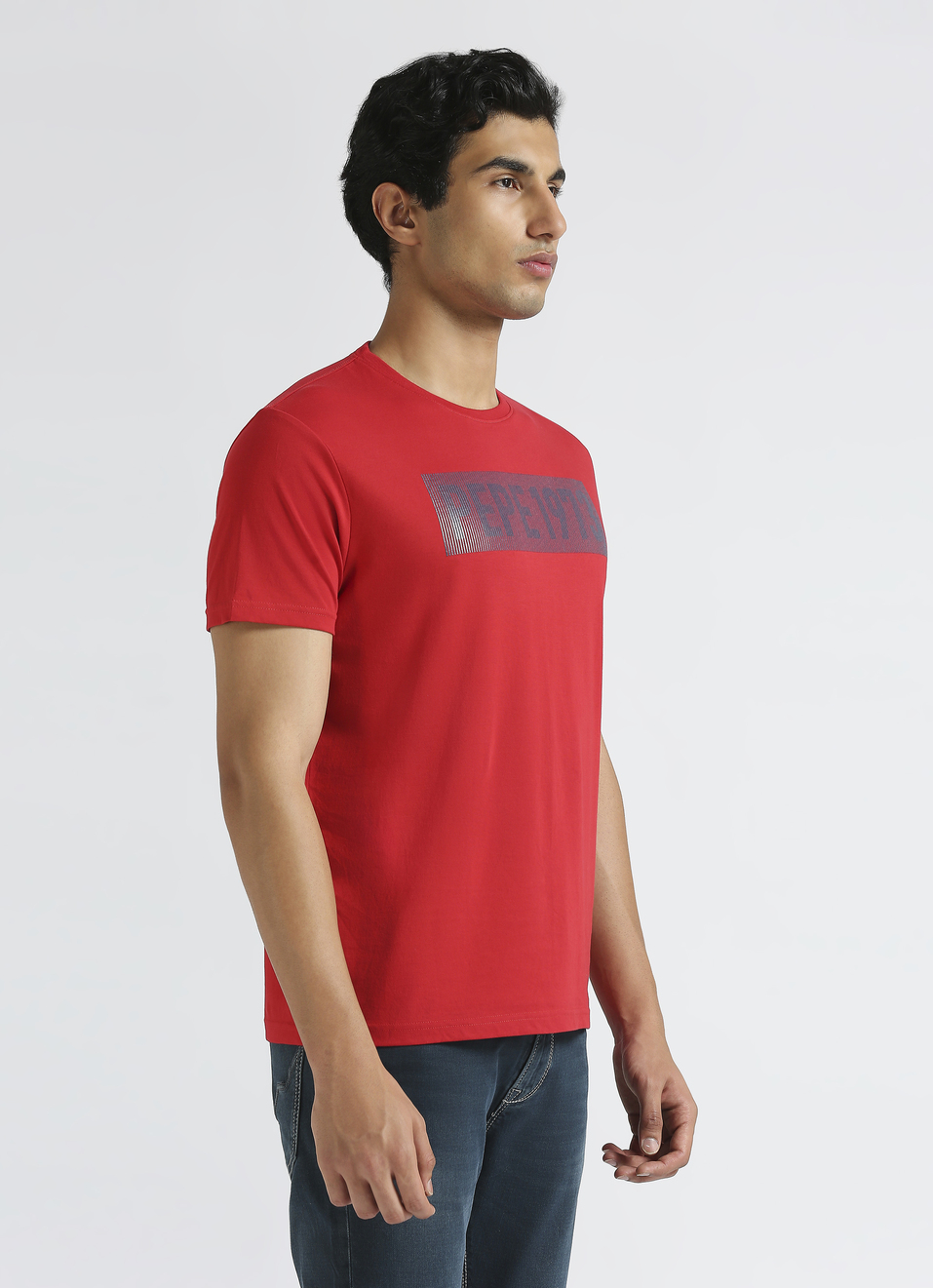 Red Graphic Print Short Sleeve T-shirt, , large image number 3