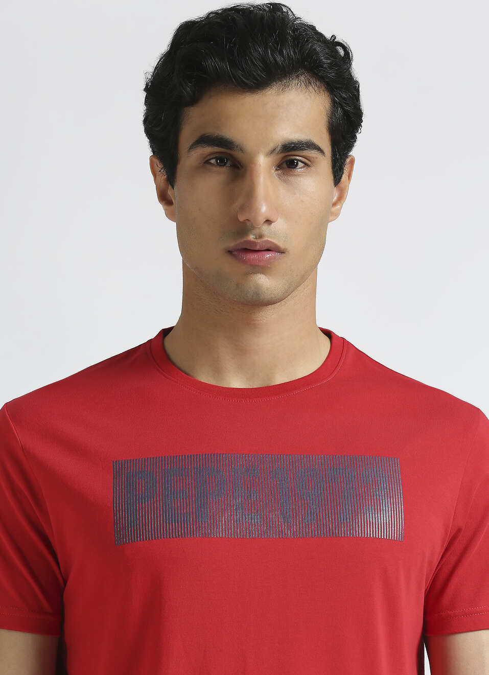 Red Graphic Print Short Sleeve T-shirt, , large image number 4