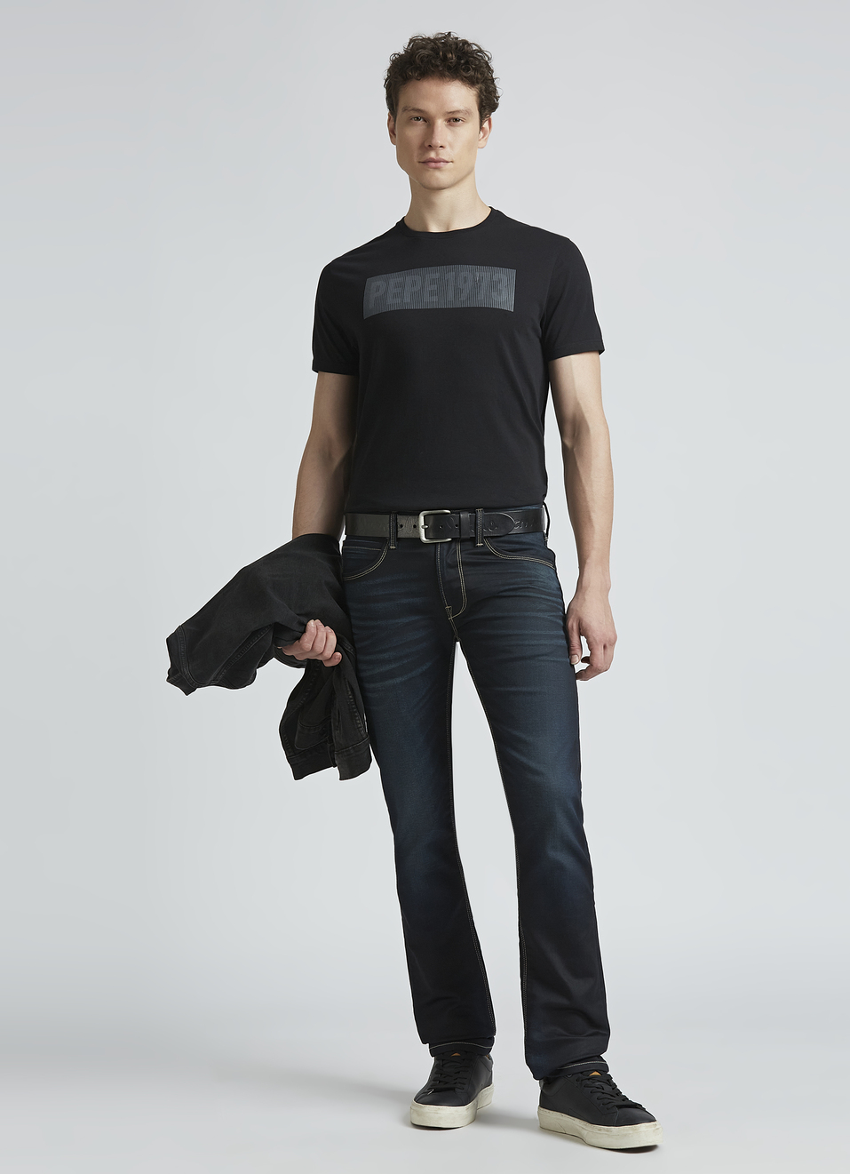 Black Graphic Print Short Sleeve T-shirt, , large image number 5