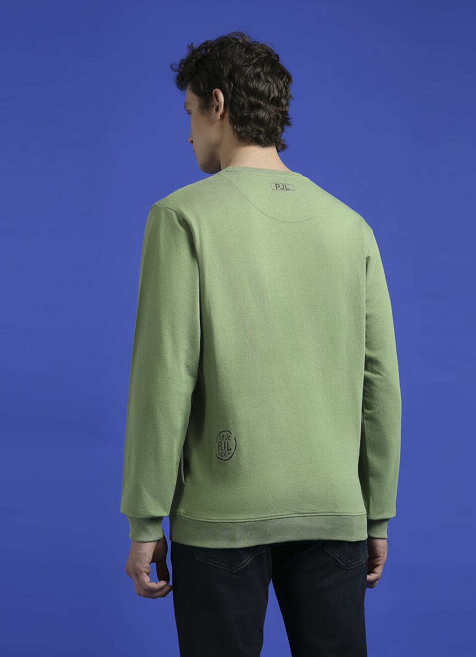 Green Graphic Print Full Sleeve Sweatshirt, , large image number 2