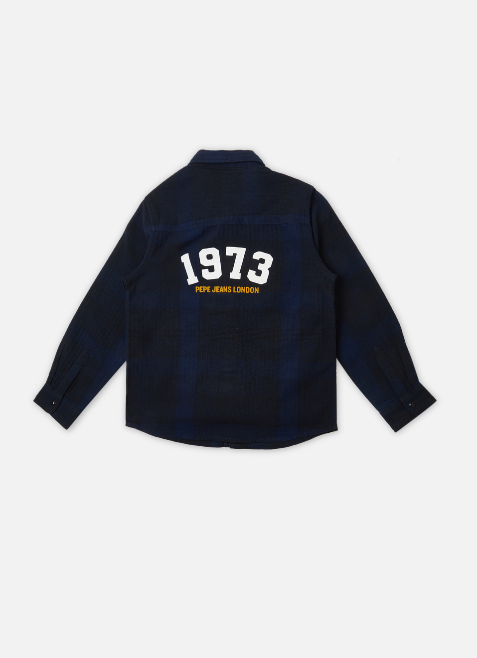 Boys Navy Check Full Sleeve Shirt, , large image number 1