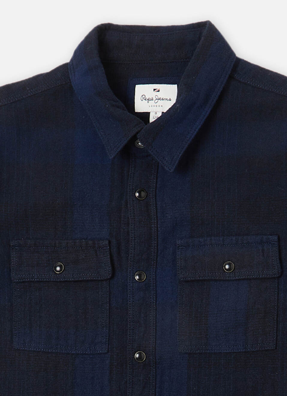 Boys Navy Check Full Sleeve Shirt, , large image number 2