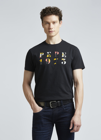 Black Graphic Print Short Sleeve T-shirt