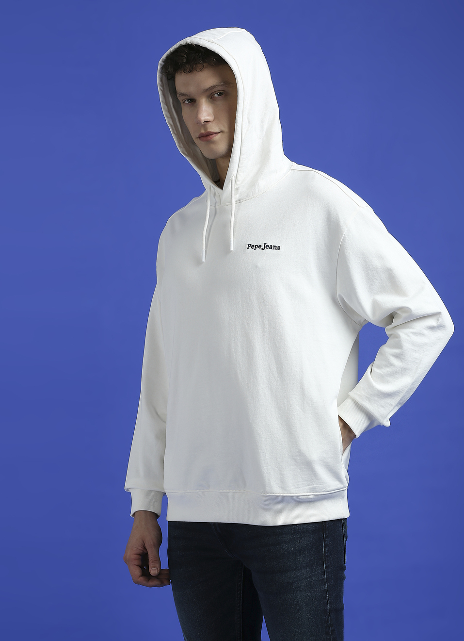 White Back Print Full Sleeve Sweatshirt, , large image number 3