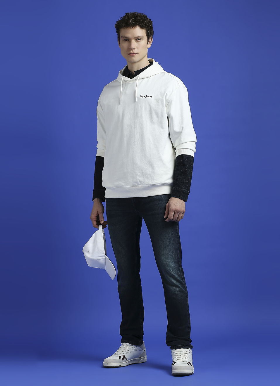 White Back Print Full Sleeve Sweatshirt, , large image number 5