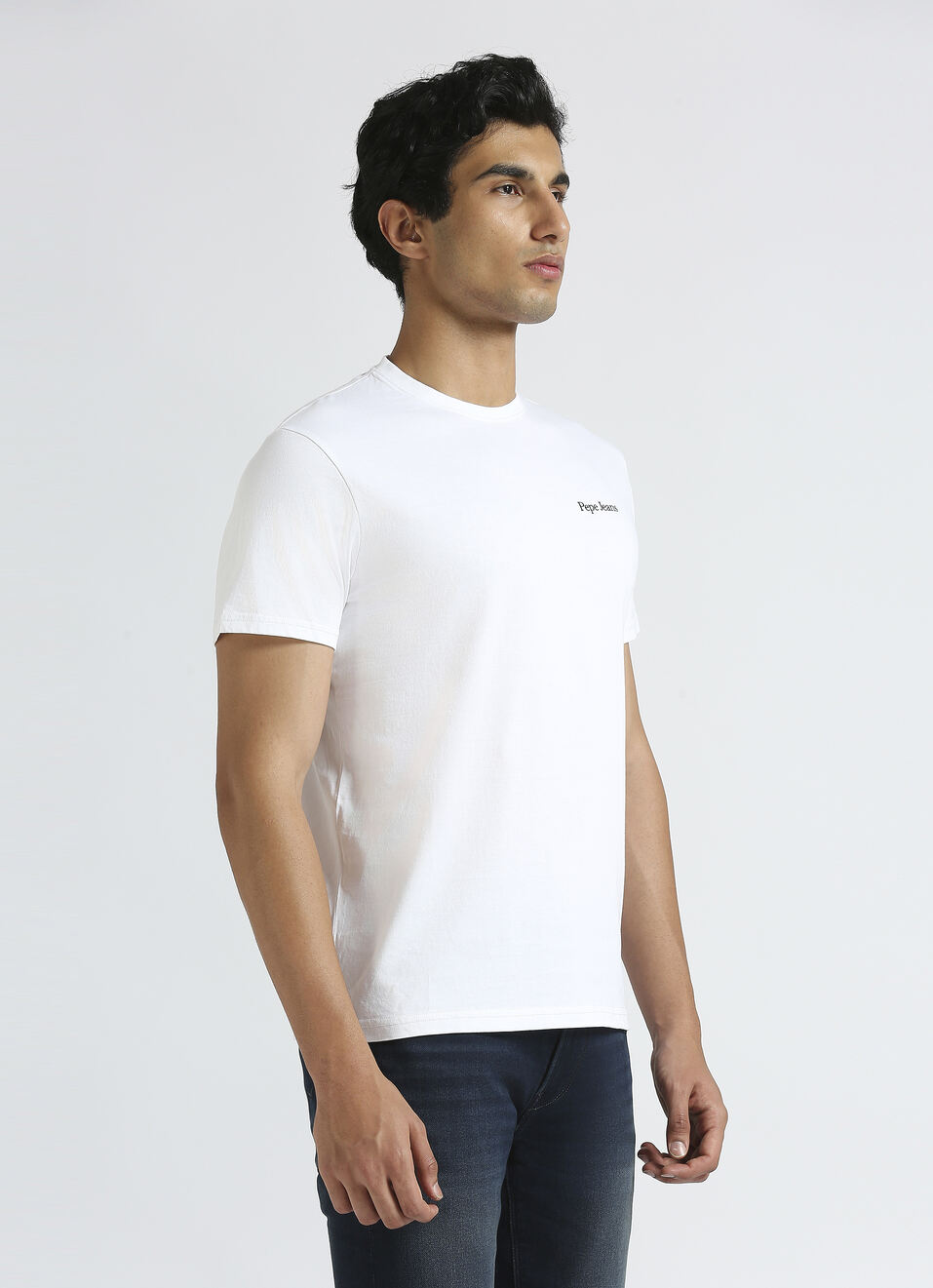White Graphic Print Short Sleeve T-shirt, , large image number 3