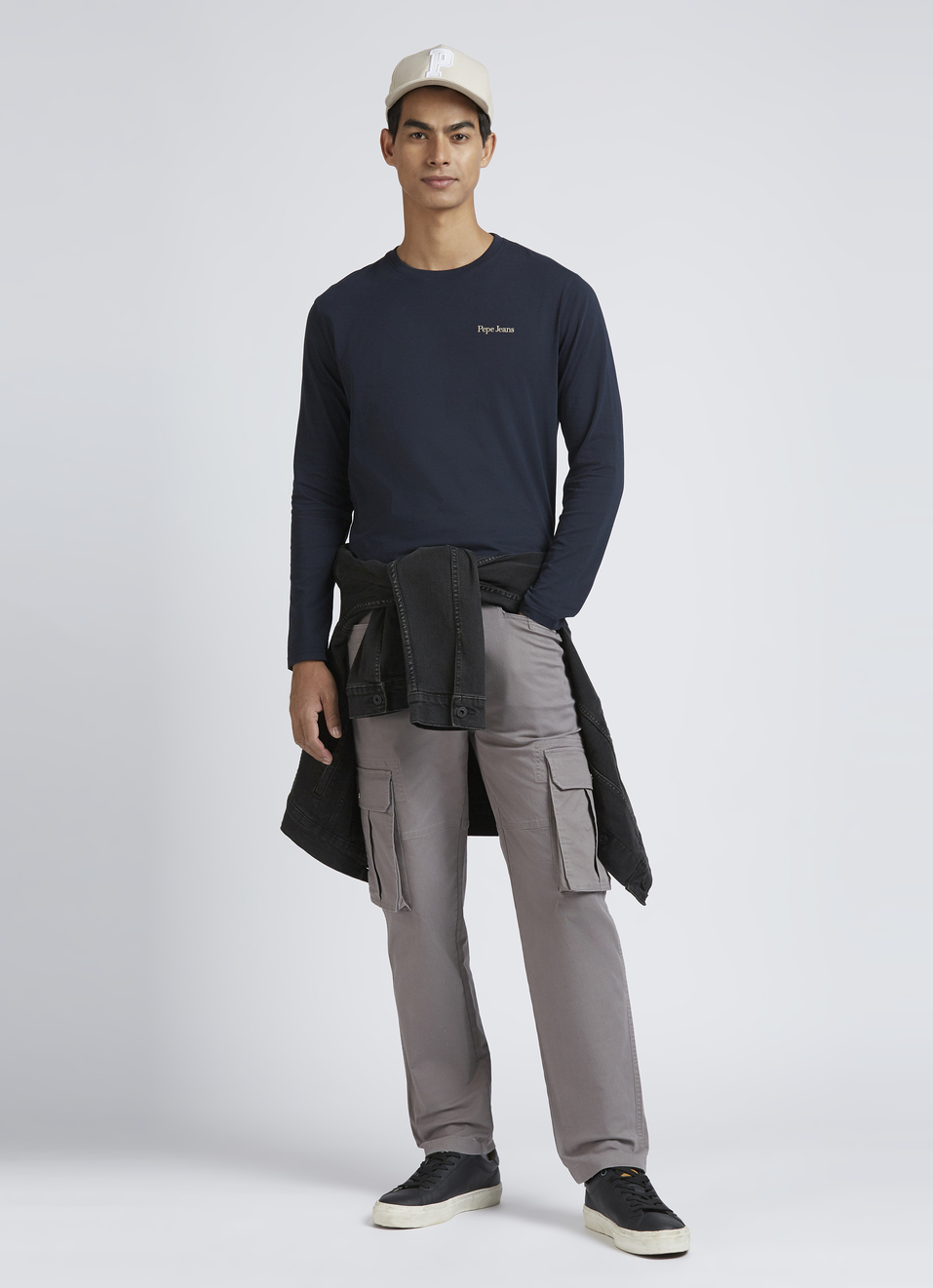 Blue Back Graphic Print Full Sleeves T-shirt, , large image number 5