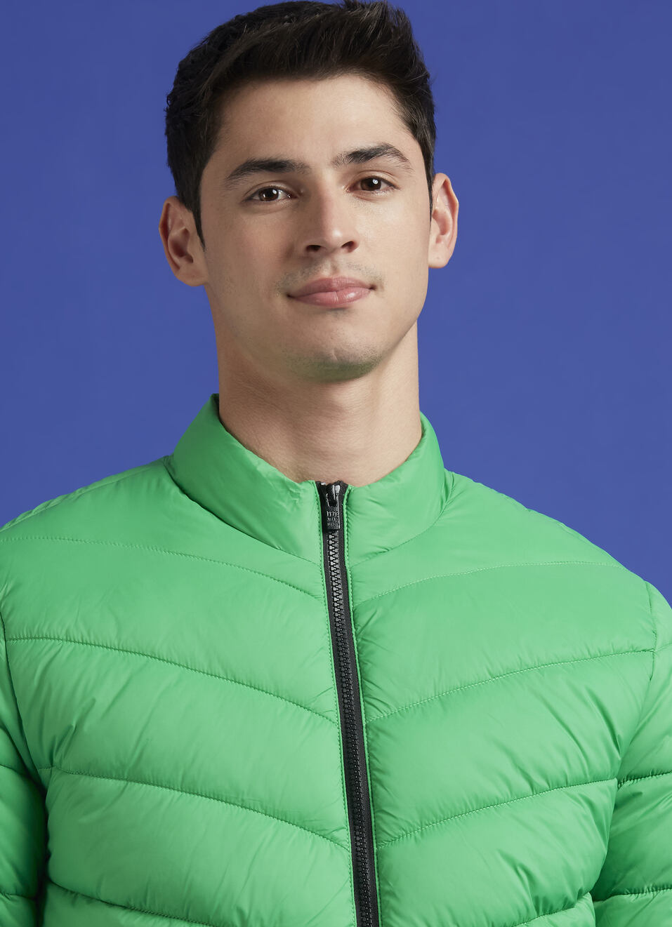 Green Full Sleeve Full Sleeve Puffer Jacket, , large image number 4
