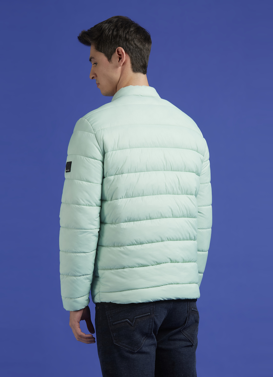 Green Full Sleeve  Puffer Jacket, , large image number 2