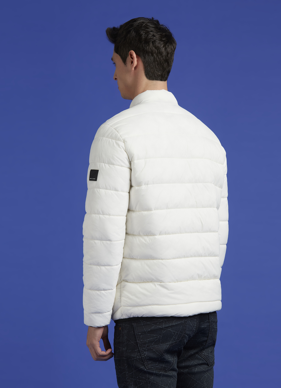 White Full Sleeve Full Sleeve Puffer Jacket, , large image number 2
