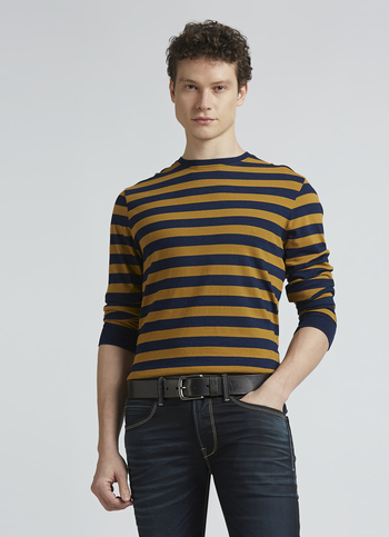 Brown Stripes Full Sleeve T-shirt