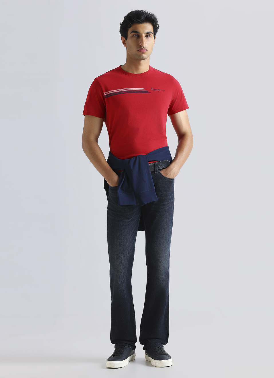 Red Graphic Print Short Sleeve T-shirt, , large image number 5