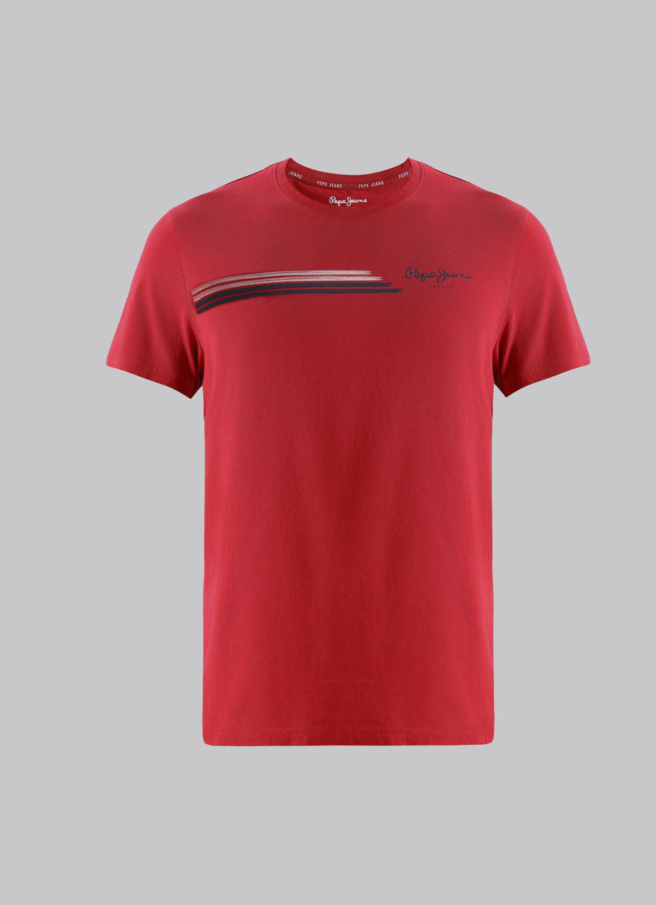 Red Graphic Print Short Sleeve T-shirt, , large image number 6