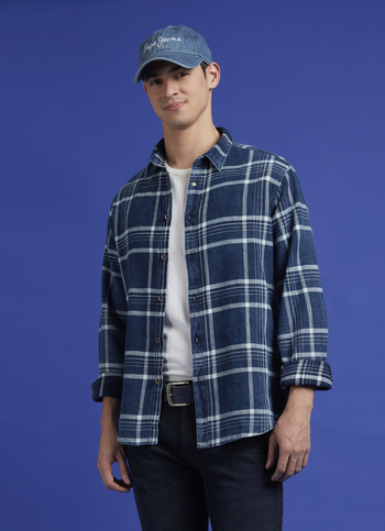 Blue Check Full Sleeve Shirt