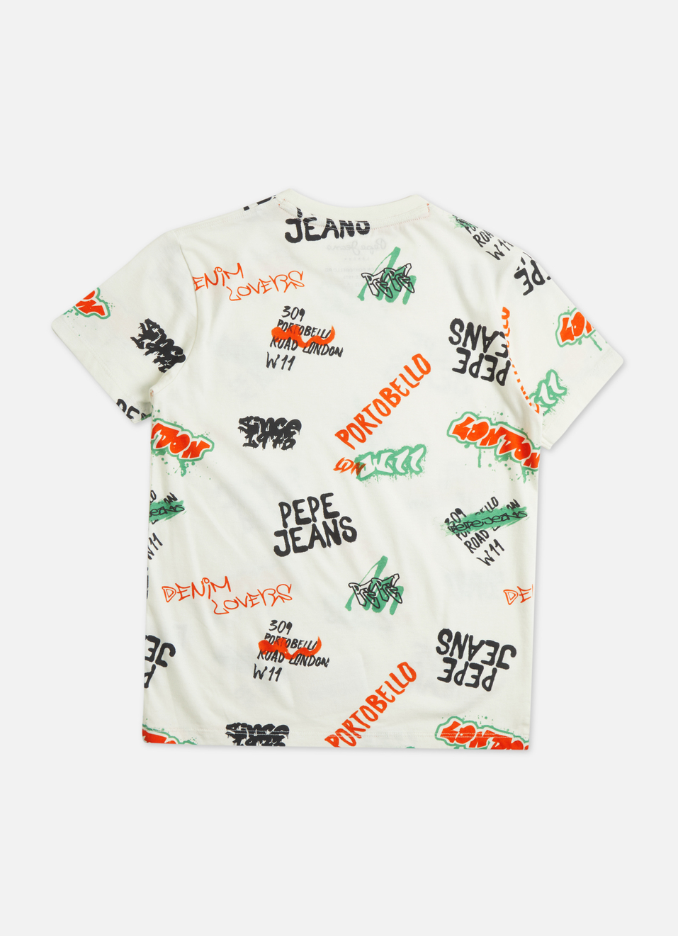 Boys White Typographic Print Short Sleeve T-shirt, , large image number 1