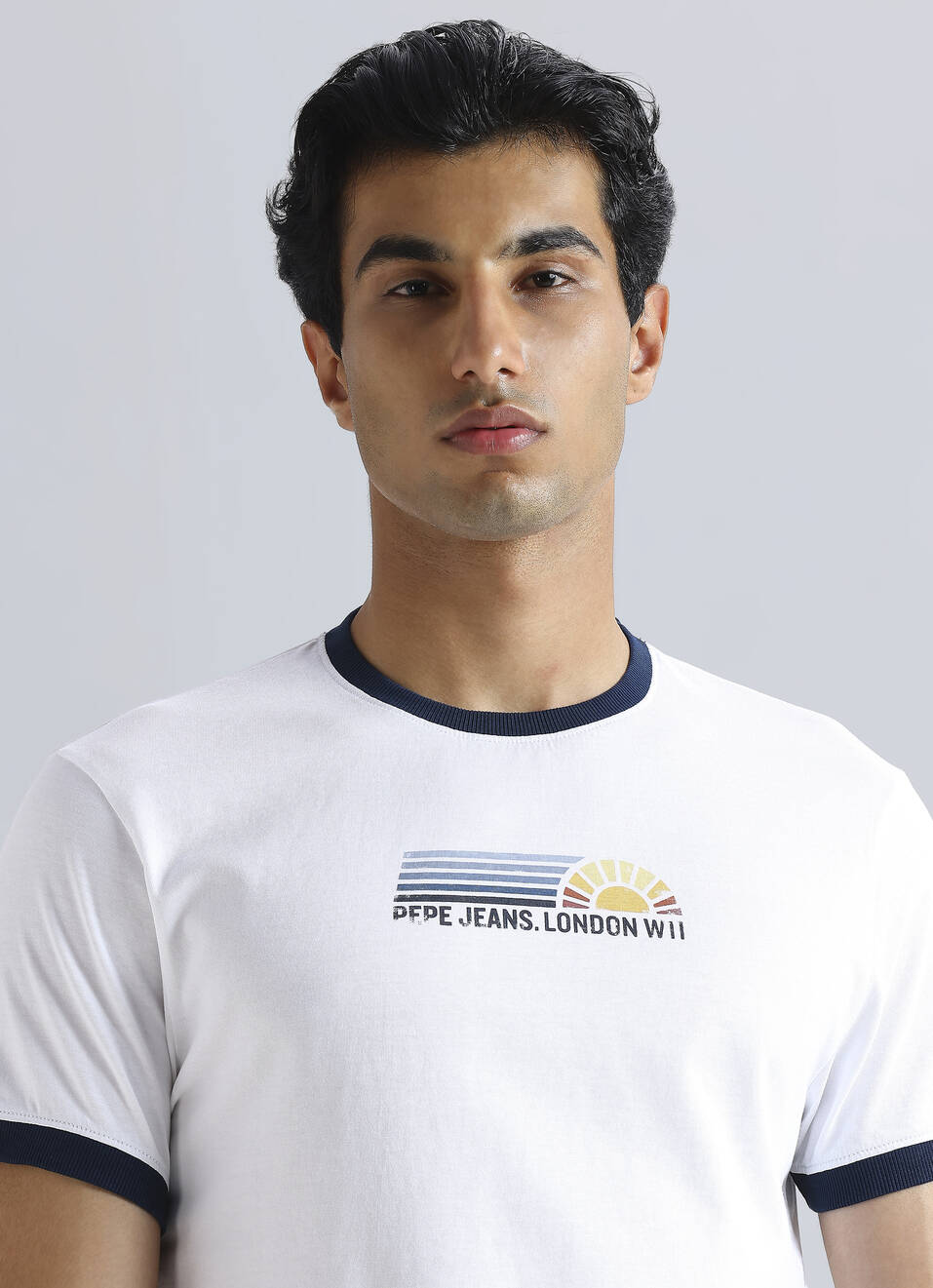 White Graphic Print Short Sleeve T-shirt, , large image number 4