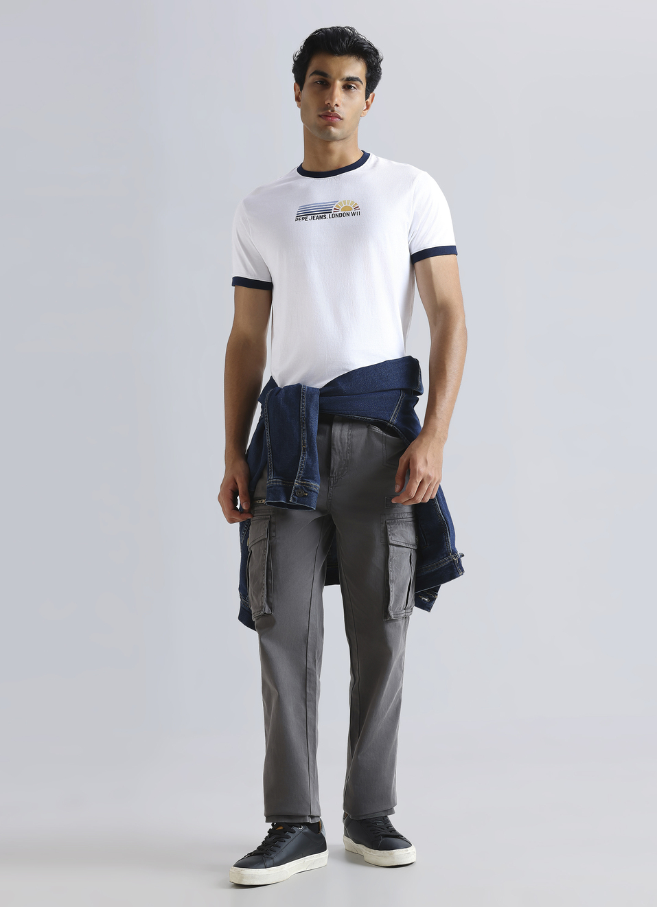 White Graphic Print Short Sleeve T-shirt, , large image number 5