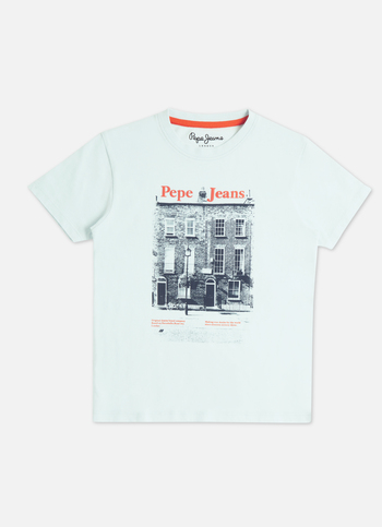 Boys Blue Graphic Print Short Sleeve T-shirt