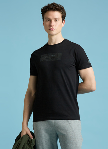 Black Graphic Print Short Sleeve T-shirt