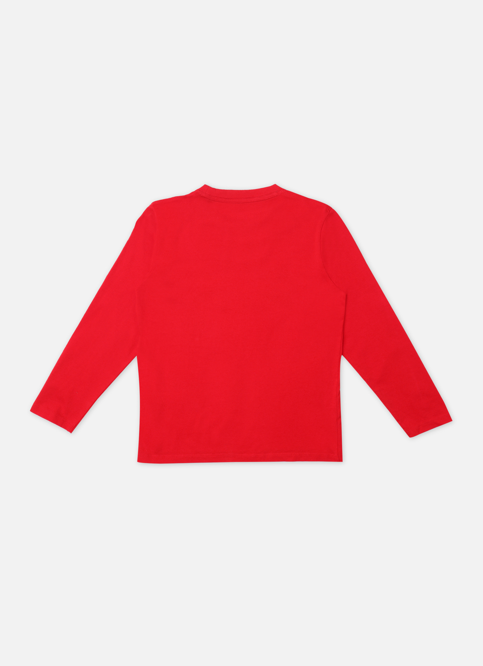 Boys Red Graphic Print Full Sleeve T-shirt, , large image number 1