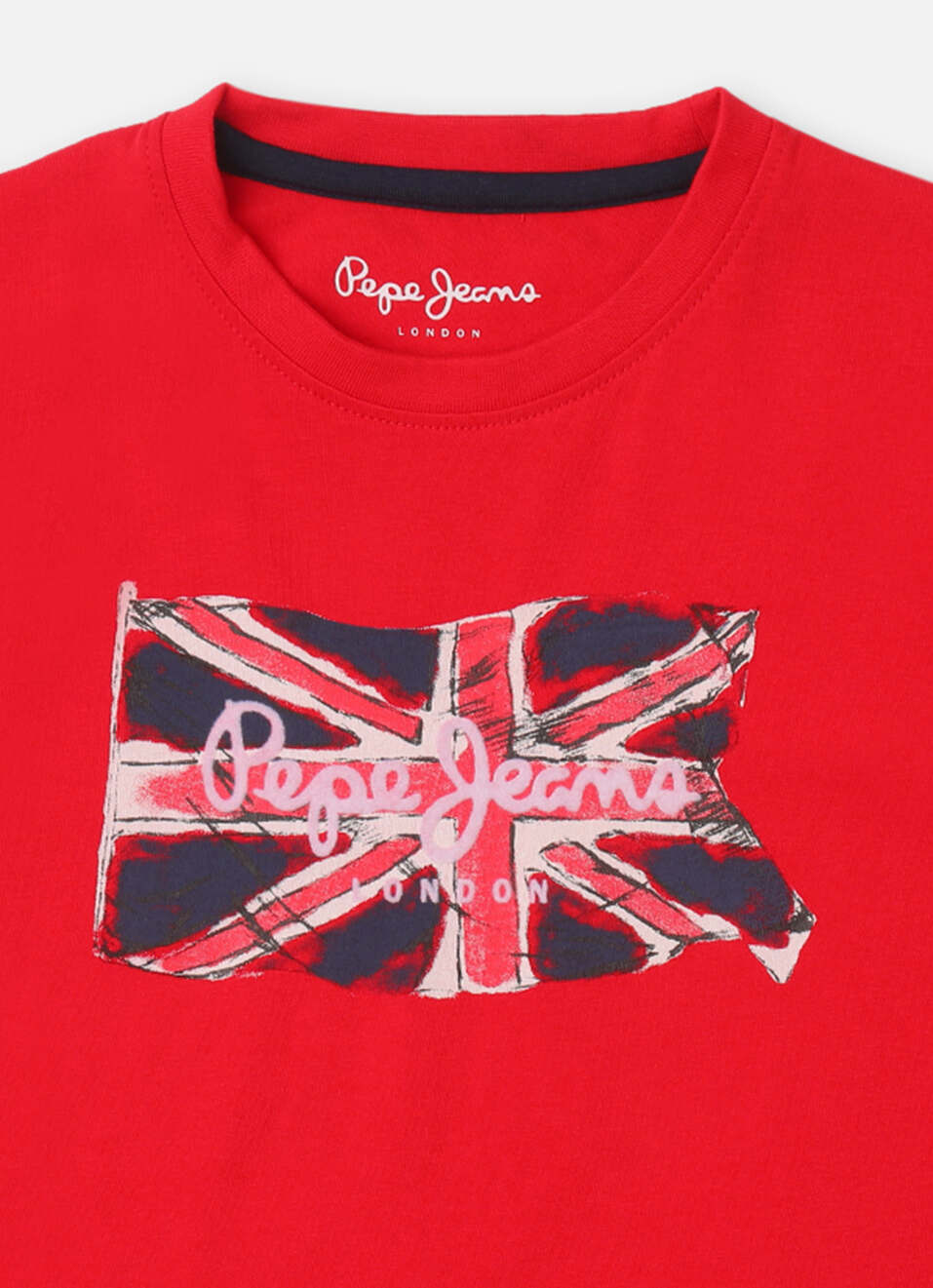 Boys Red Graphic Print Full Sleeve T-shirt, , large image number 2