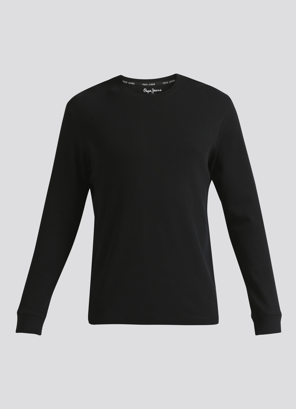 Black Solid Full Sleeve T-shirt, , large image number 6