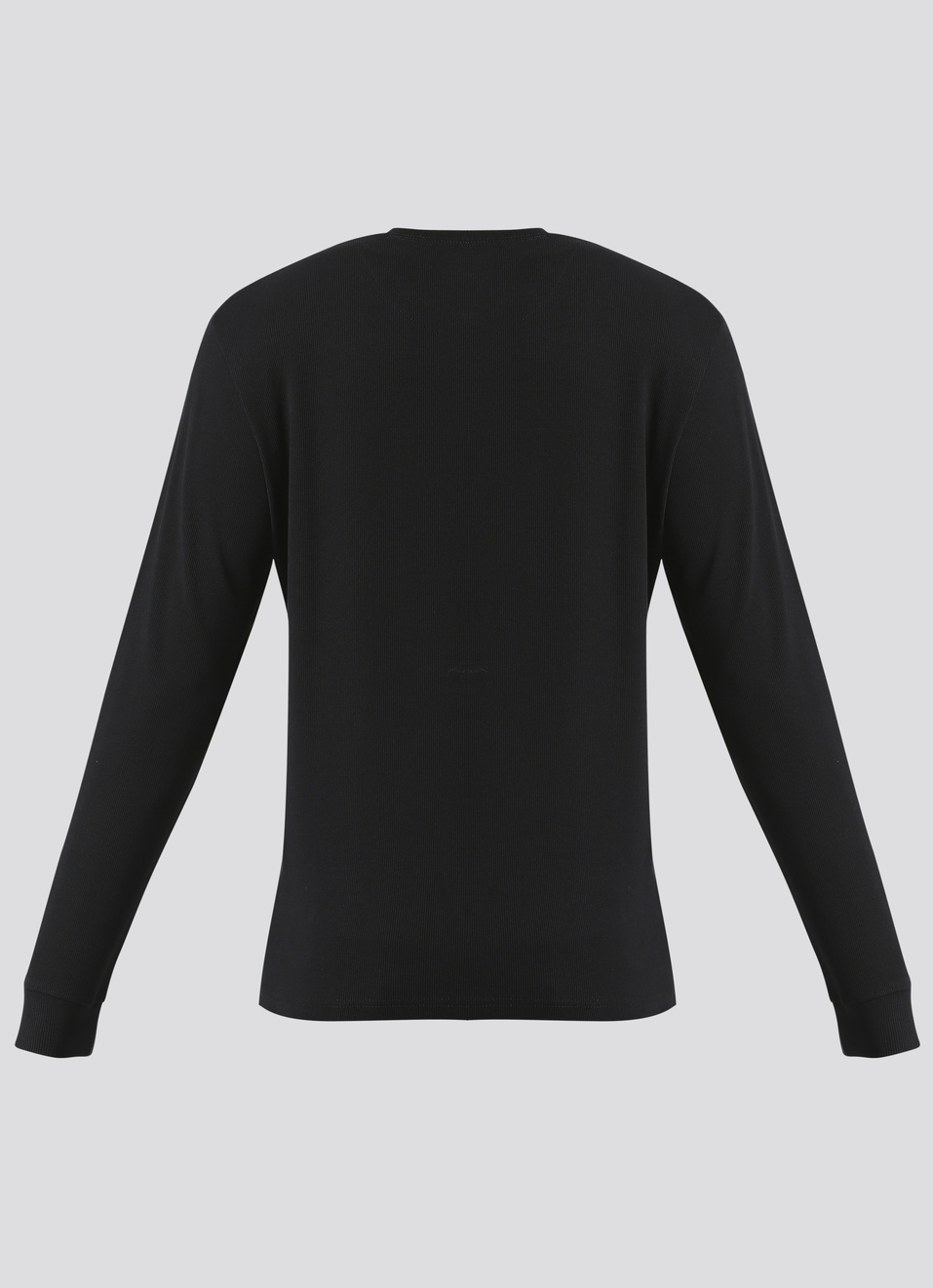 Black Solid Full Sleeve T-shirt, , large image number 7