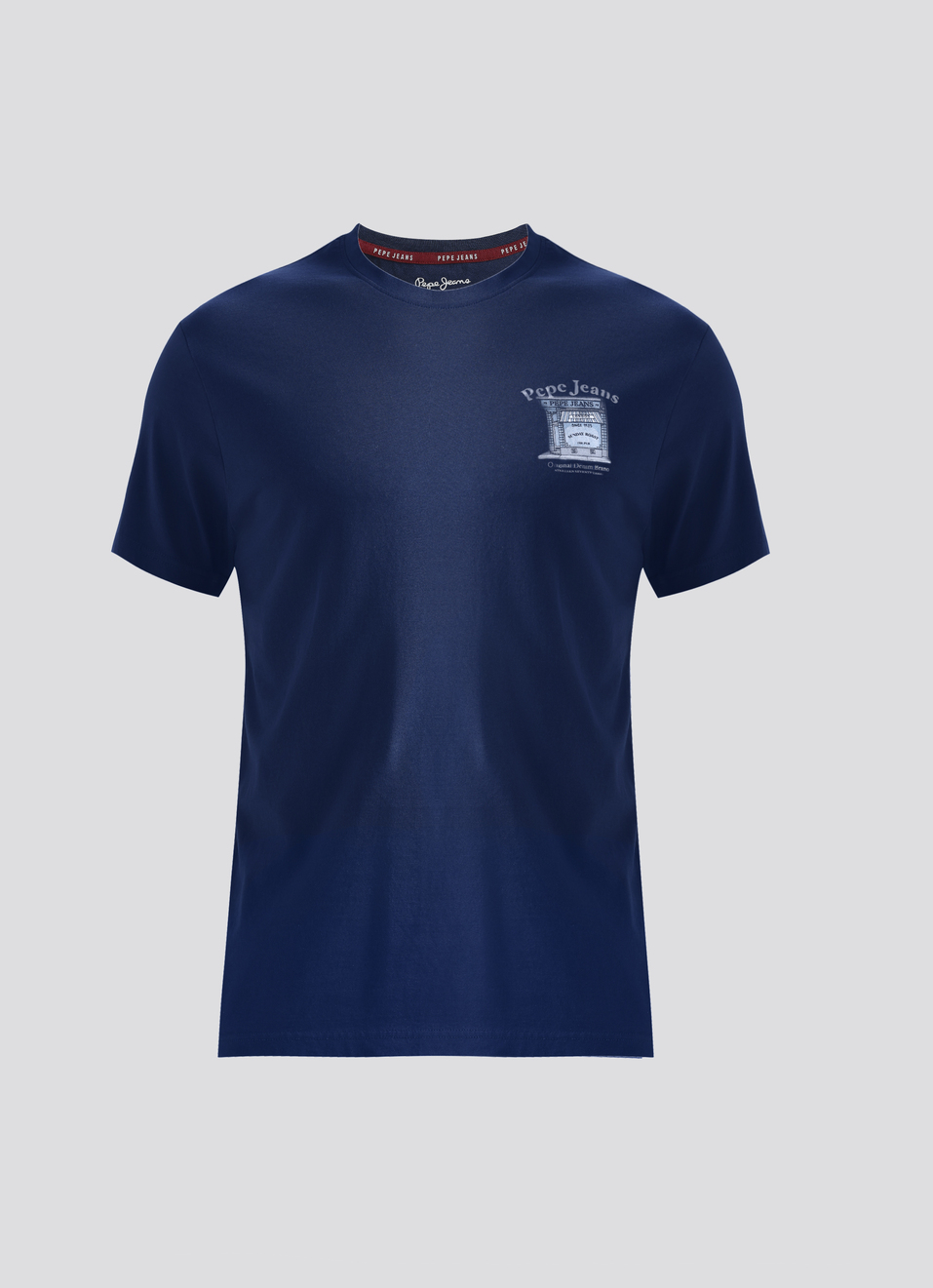 Navy Graphic Print Short Sleeve T-shirt, , large image number 6