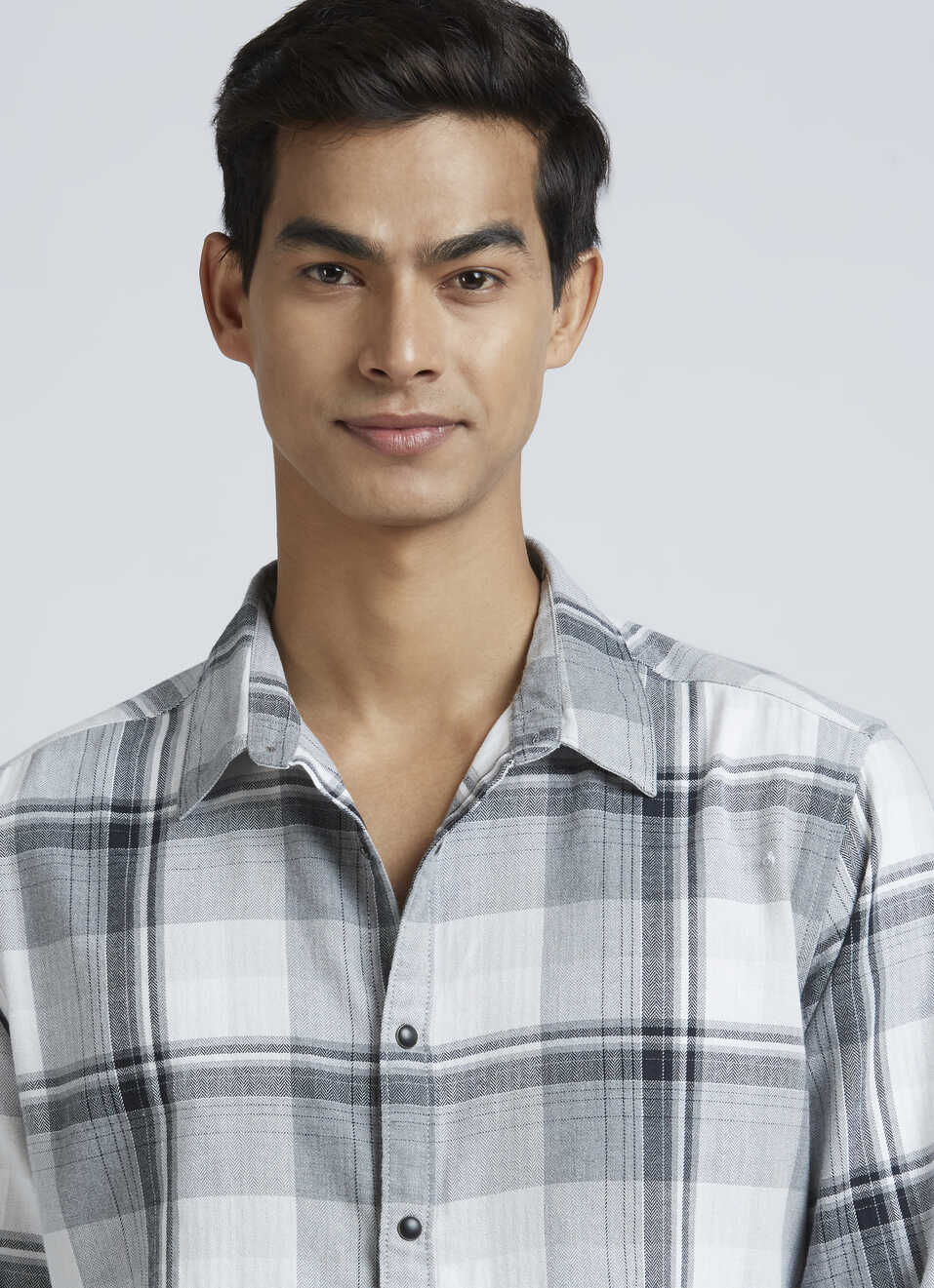 Grey Checks Full Sleeve Shirt, , large image number 4