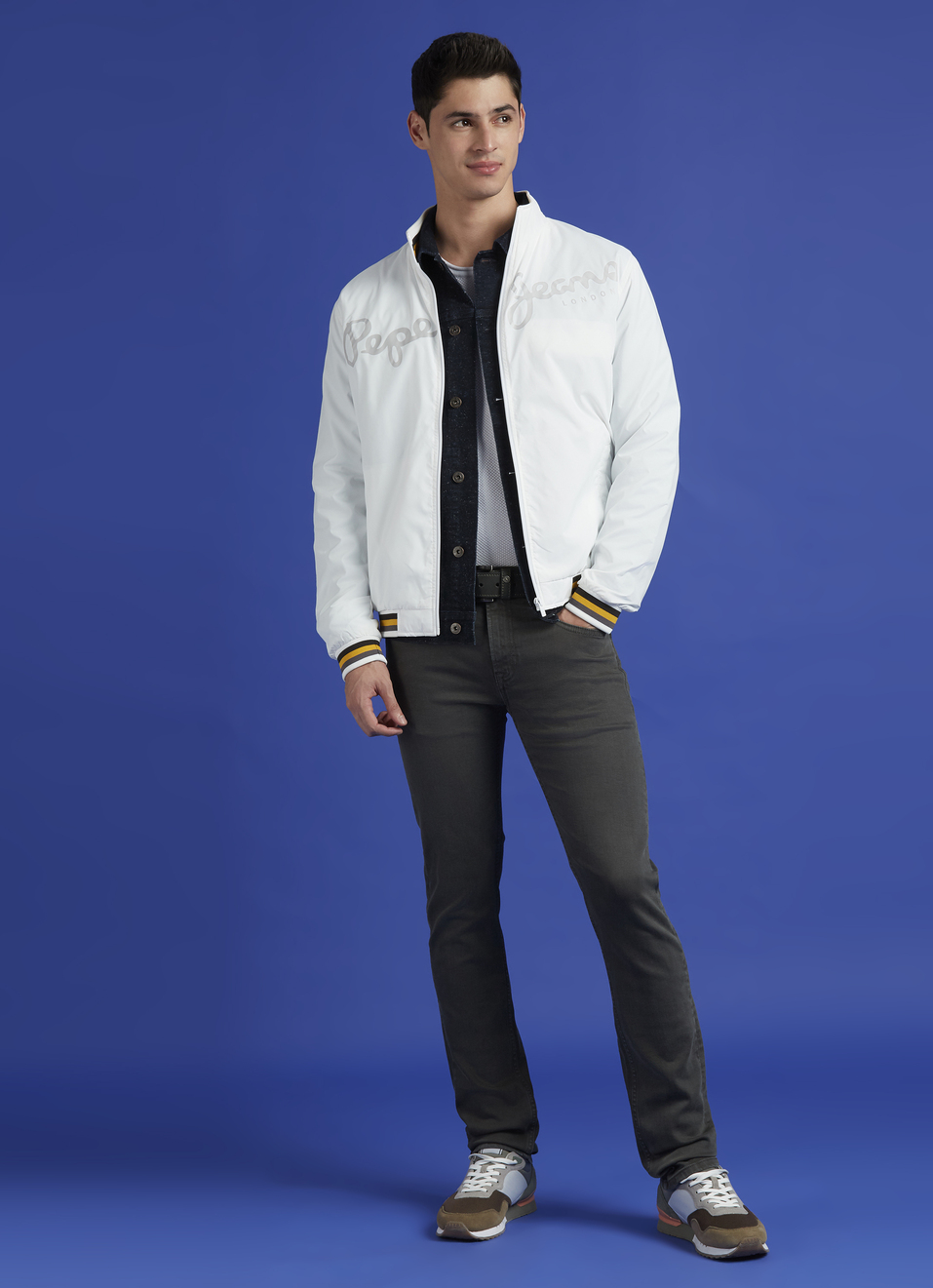 White Lightweight Full Sleeve Jacket, , large image number 5