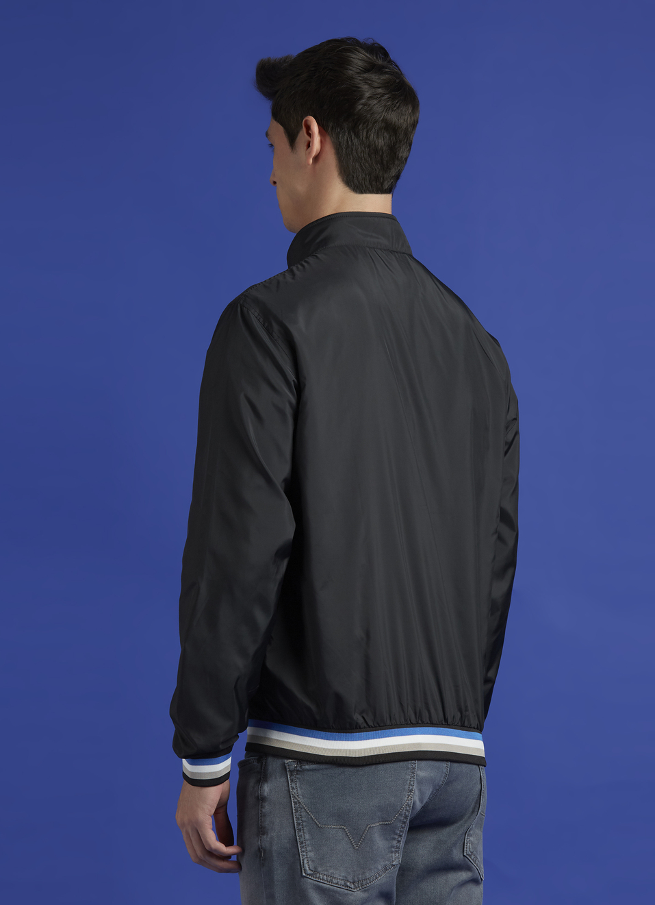 Black Lightweight Full Sleeve Jacket, , large image number 2